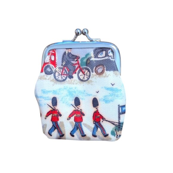 Cath Kidston Coin Purse British Royal Guard Telephone Booth Beefeater Bag - Picture 1 of 6